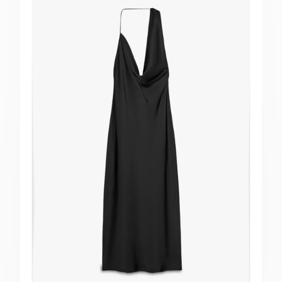 Zara Asymmetric Satin Dress - Picture 6 of 8